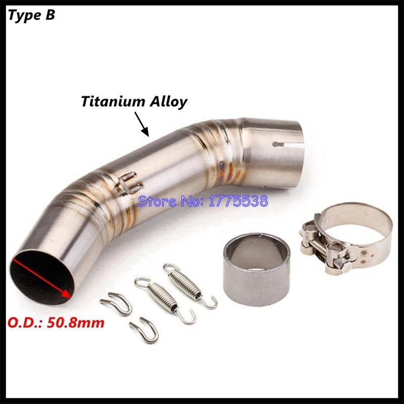 For KTM 250 390 Adventure 2020-2023 RC 125 390 2022-2023 DUKE125 250 390 2021-2023 Motorcycle Exhaust Link Pipe for 51mm Exhaust - Image 5