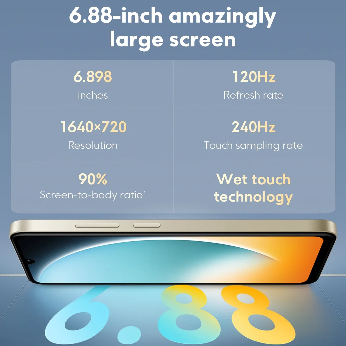 POCO C71 グローバル版 スマートフォン 6.88インチ HD+ ディスプレイ