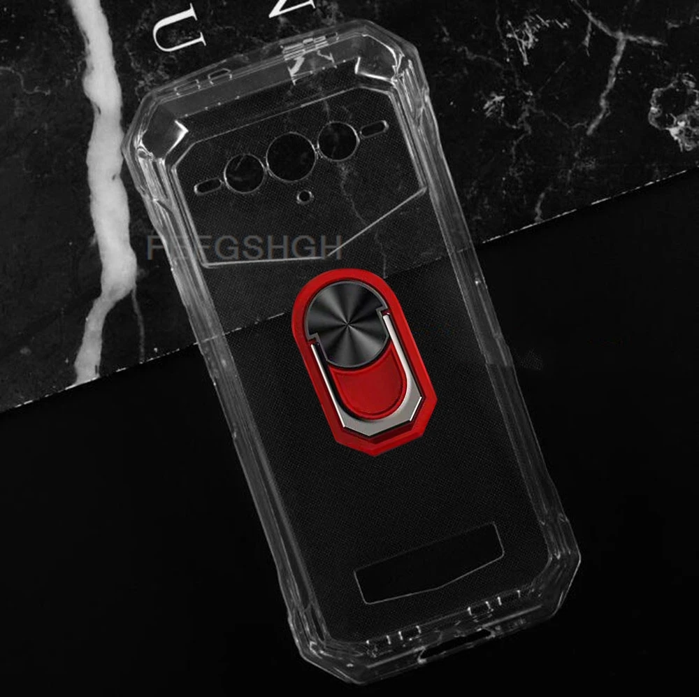 Enhanced Phone Cover with Back Ring Holder - TPU Soft Silicone Case, 6.58