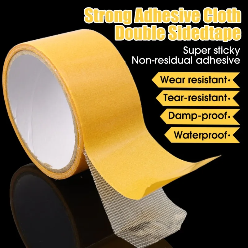 Powerful Traceless Waterproof Double-Sided Adhesive Tape with Fiber Mesh Grid