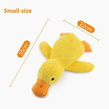 Dog toy plush companion sleeping duck bite resistant teeth grinding sound relief duck sound toy 2