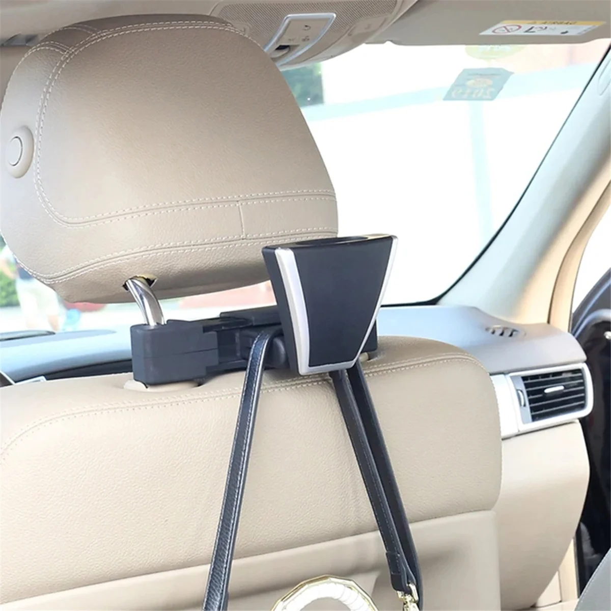 

Car Clothes Hanger Multifunctional Car Seat Hook Hanger Headrest Coat Hanger Clothes Suits Holder Bear Load 20