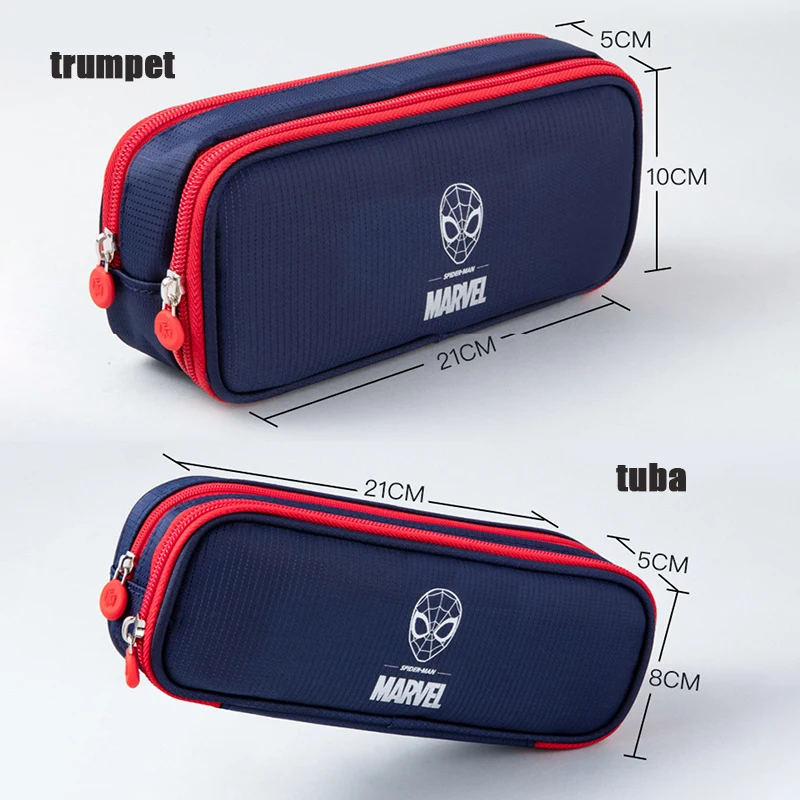3 Layer Marvel Anime Super Hero Pen Bag Spider-man/captain America Simple Pen Bag Student Multifunctional Double Layer Large Capacity Pencil Bag - Image 2