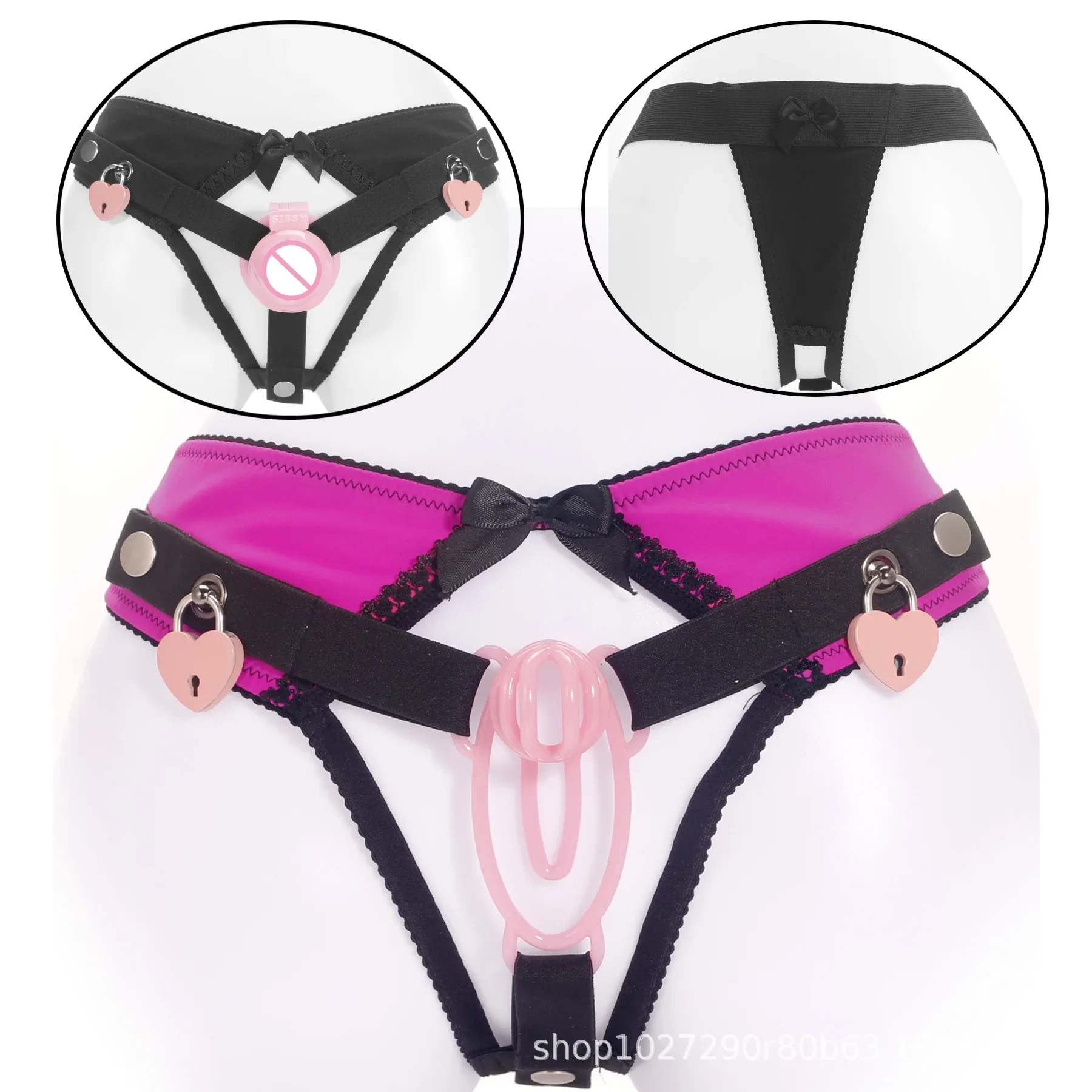 Male Chastity Lock Belt Panties Cage Accessory
