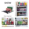 Drink Organizer Soda Can Dispenser Spring Push Canned Beverage Push Rack Holds 6 Rows Canned Storage For Kitchen Refrigerator 4