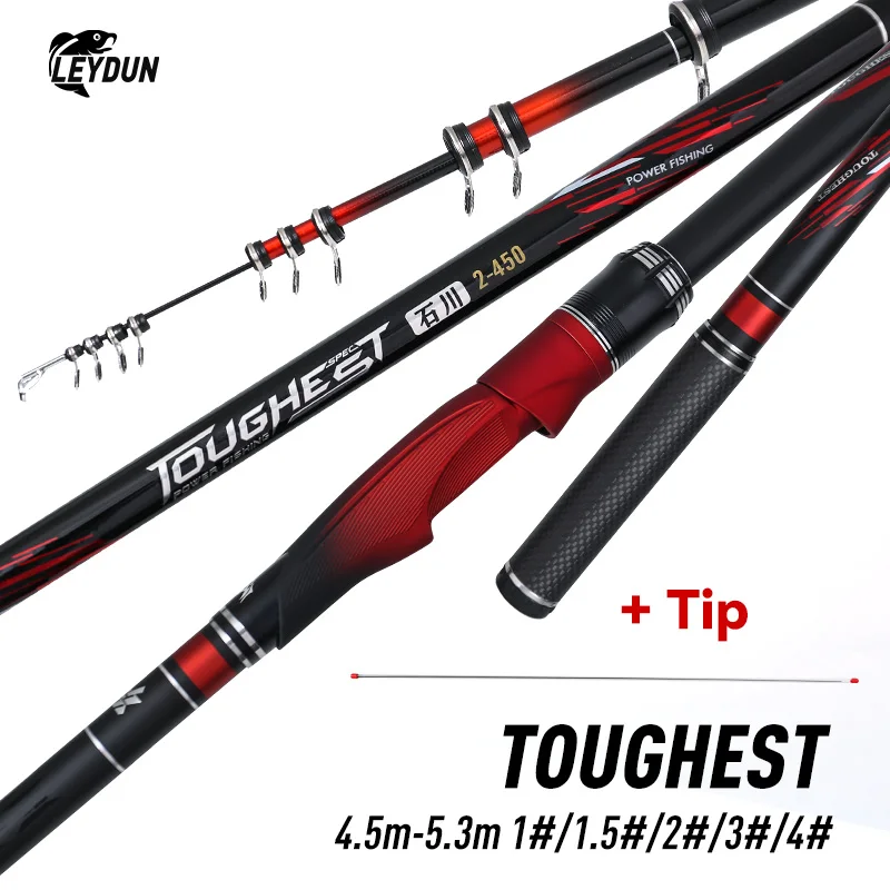 LEYDUN ISO Fishing Rod 450 530 Light Telescopic Surfcasting