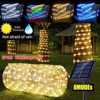 Solar LED String Lights – 8-Mode Outdoor Fairy Lights 1