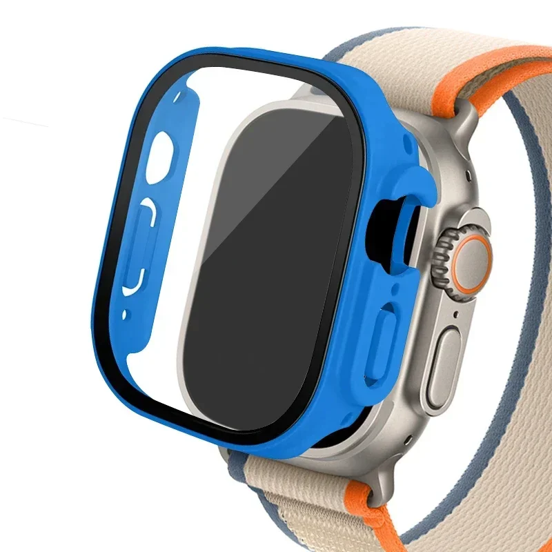 Enhanced Protective Case with Tempered Glass Screen Protector for Apple Watch Ultra (49mm)