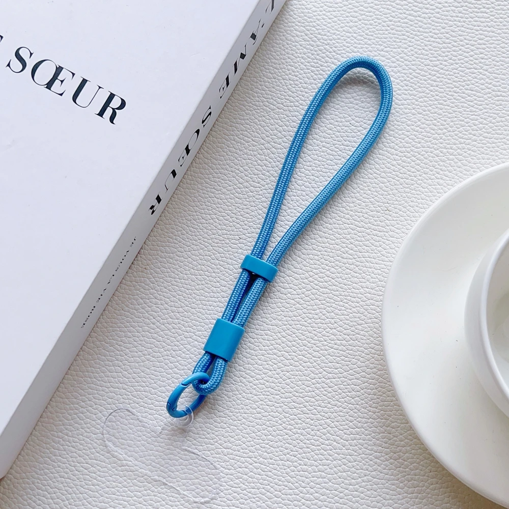 Verstellbarer, universeller, geflochtener, kurzer Handy-Lanyard-Riemen, hängender Kettenring mit Patch-Handgelenkschlaufe, abnehmbares Handy – Detail 19