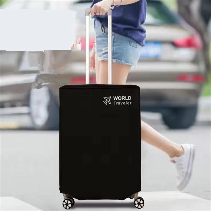 Suitable For 20-30 Inch Black Luggage Cover Suitcase Protector Cover Baggage Dust Case Cover Suitcase Case Travel Organizer 2# 3