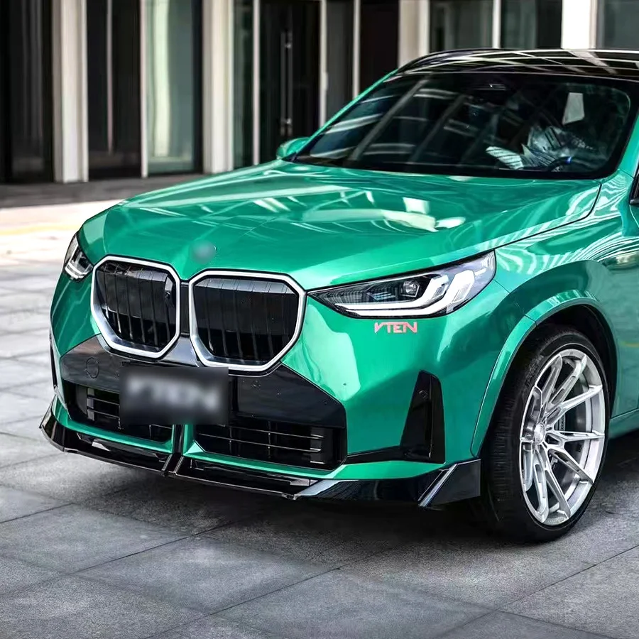 BMW X3 G45 G48 28i 30i M 스포츠 M50 2025+ 3단 프론트 범퍼 스플리터 립 스포일러 바디 키트 글로스 블랙 VTEN 스타일