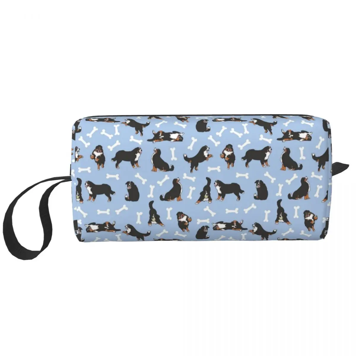 

Playing Bernese Mountain Dog Makeup Bag Pouch Waterproof Cartoon cute animal Cosmetic Bag Travel Toiletry Bag Organizer Storage