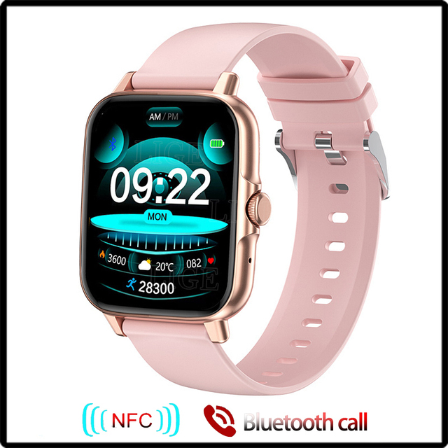 2022 New NFC Smart Watch Men Women 1.69 Inch HD Heart Rate Fitness Tracker Bluetooth Call Men Smartwatch For Huawei Xiaomi