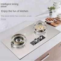 Gas Stove Double Stove Household Kitchen Stir Fried Vegetable Hotpot Filling Liquefied Gas Pipeline Natural Gas Stove Gas Stove 2