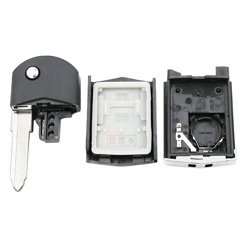 Key Case Car Remote Key Car Key Car Key Shell Key Shell 3/4 Buttons Flip Remote Key Fob Shell Case Fob 4 Button for Mazda 3 5 6 RX-8 CX-7 CX-9 RX-8 With Uncut HU133 blade