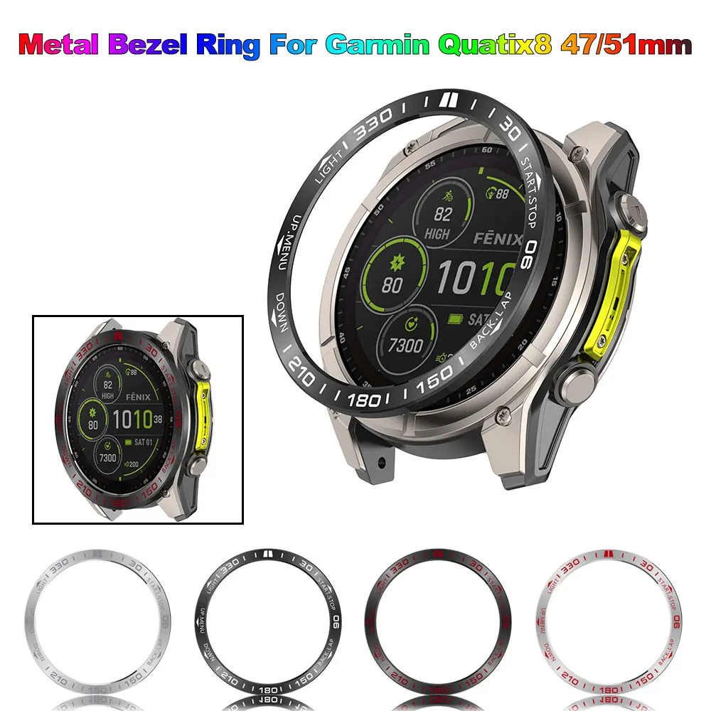 Premium Stainless Steel Bezel Watch Protector Ring - Durable Metal Cover