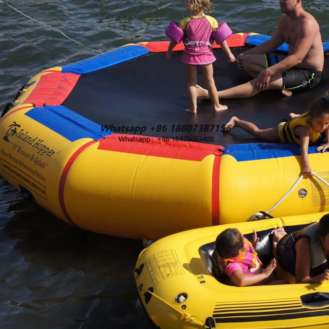 저렴한 기타 물놀이 장비 트램펄린 파크 아쿠아 점프 물 트램펄린 (물고기용)