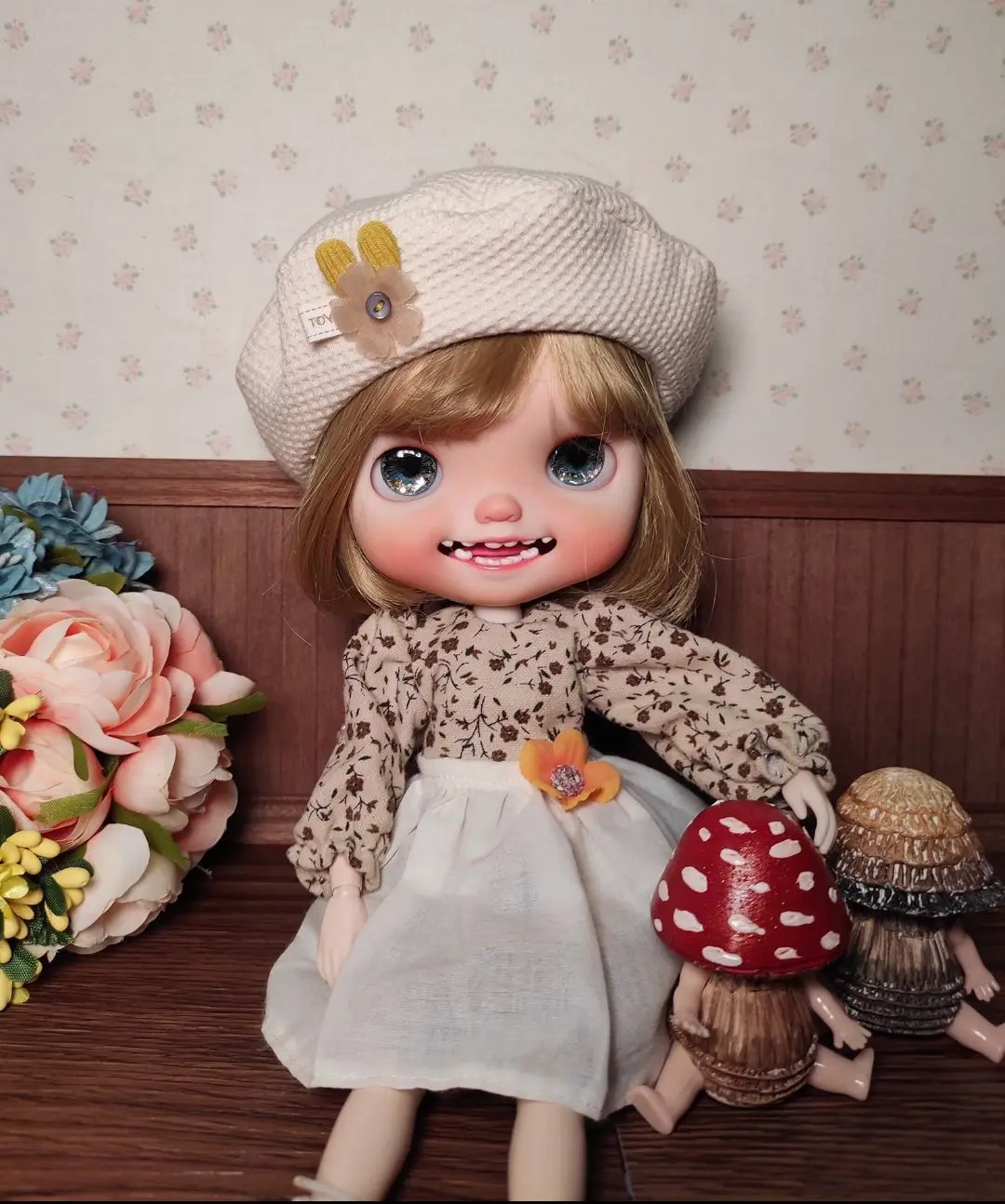 Продажа 1/6 куклы Blyth с глиняным лицом продажа кукла и одежды |