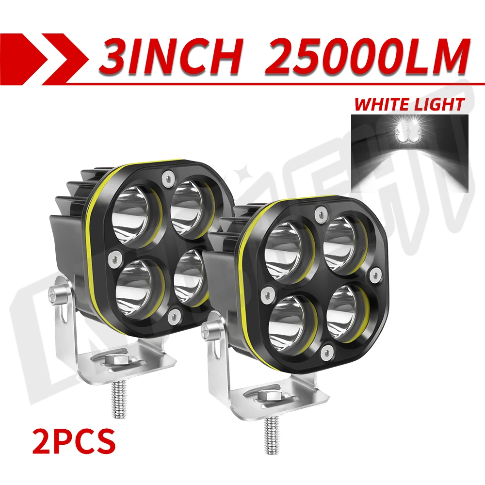 ตัวเลือกสินค้า ไฟสปอตไลท์ LED ทรงพลัง สำหรับมอเตอร์ไซค์ ดีไซน์สวย ส่องสว่างไกล