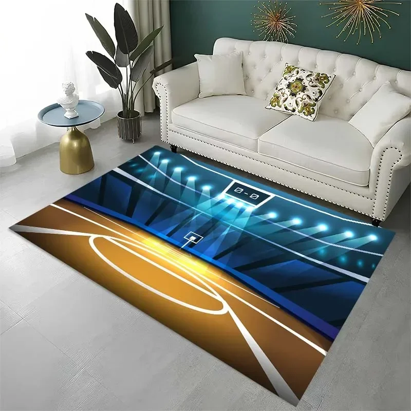 Basketball pattern carpet home decor living room bedroom carpet kitchen balcony non-slip mat bathroom accessories birthday gift