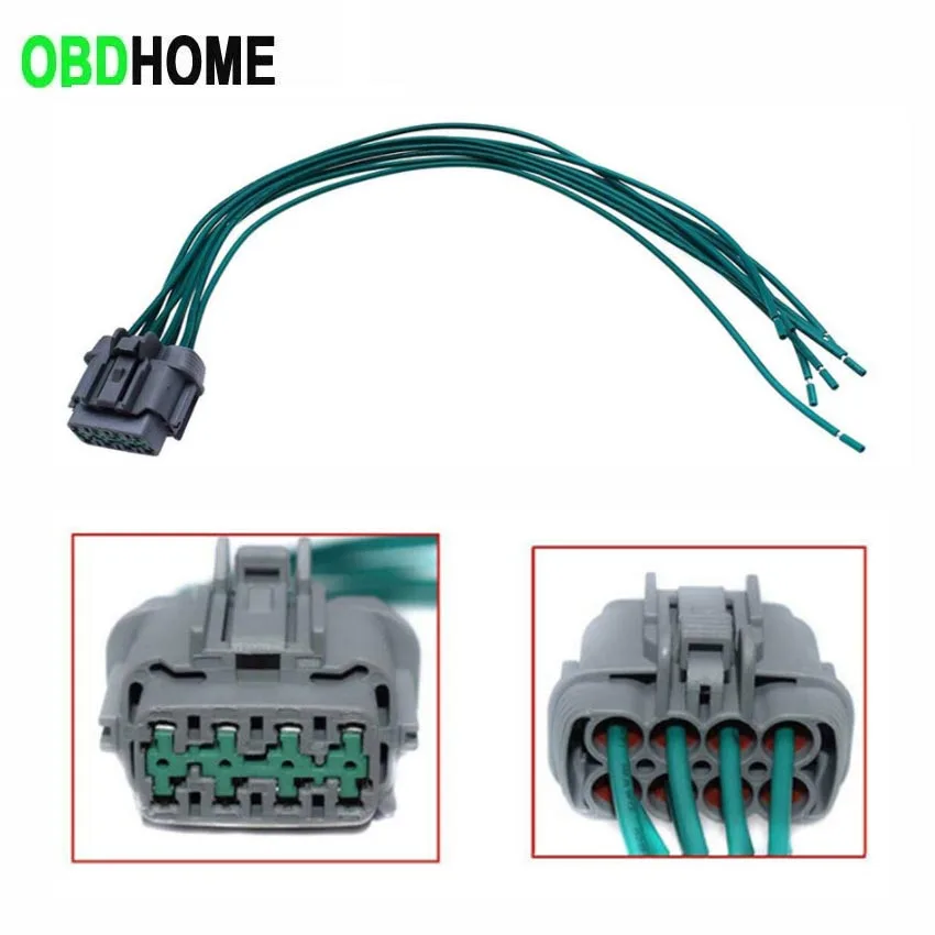 1pc 8 Pin Plug Adapter for Nissan Headlamp Connector Harness Headlamp