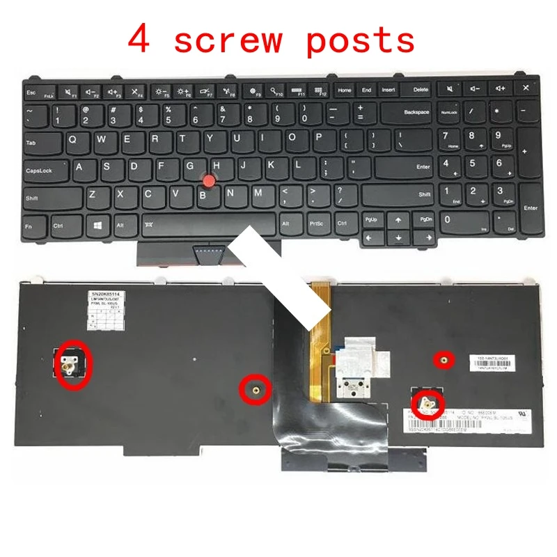 Teclado do Portátil dos E.u. para Lenovo Inglês P50 P70 s P51 P71 mt 20en 20eq Novo - Imagem 3