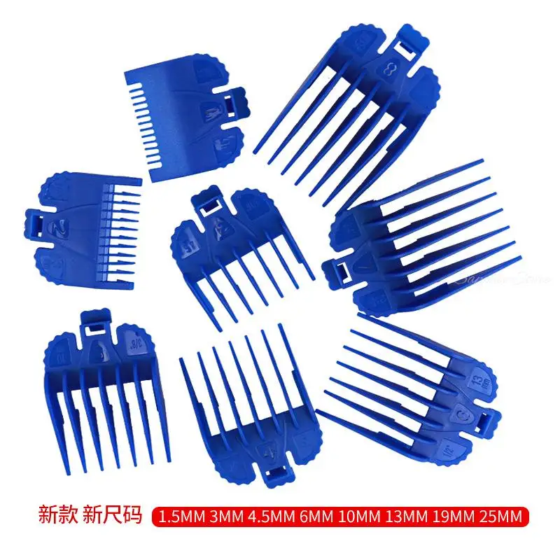 2/8Pcs Hair Clipper Cutting Guide Comb Guards Limit Comb Tools Kit 46x38mm Cutting Head for WAHL 1.5/3/4.5/6/10/13/19/25mm G0704 6