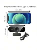 Professional-grade 1080P HD USB webcam (with built-in microphone), suitable for laptops and desktop computers - Image 6