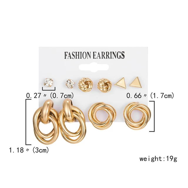 Korean Trendy Geometirc Butterfly Pearl Earrings Set For Women Resin Acrylic Star Heart Round Hoop Earrings Brincos Jewelry Gift ER22Y0300