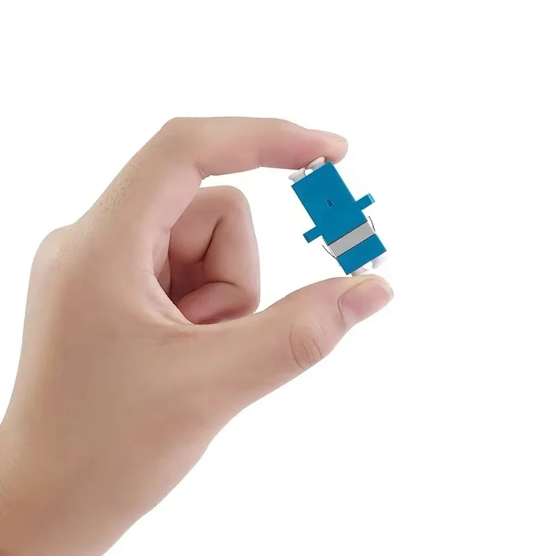 LC duplex fiber optic adapter Simplex SC footprint blue fiber coupler DX connector UPC SM free shiping 0.2db