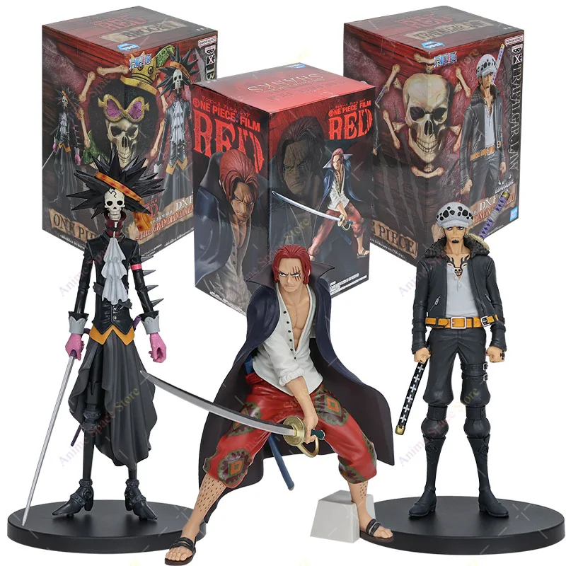 ワンピース フィギュア TRAFALGAR.LAW SHANKS 6体セット One Piece Figure Brook Shanks Trafalgar D. Water Law Red