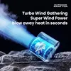 Portable Fan 4500mAh Powerful Rechargeable Mini Waist With 3 Speeds Strong Wearable Clip Belt Fan for Outdoor Traveling Fishing 2