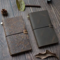 Новый ноутбук из 100% натуральной кожи, дневник ручной работы, винтажный дневник из воловьей кожи, портативный чехол для ноутбука путешественника — изображение 3