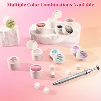 Gel de peinture dégradé de coussin de 10 couleurs, Gel de robinet de Blush UV/LED, outil de peinture de Gel de robinet de coussin d'art d'ongle 2