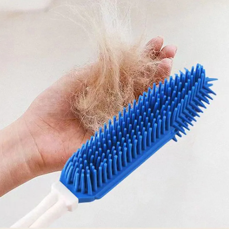 Cepillo de baño para mascotas de silicona suave para masaje_voghion.com