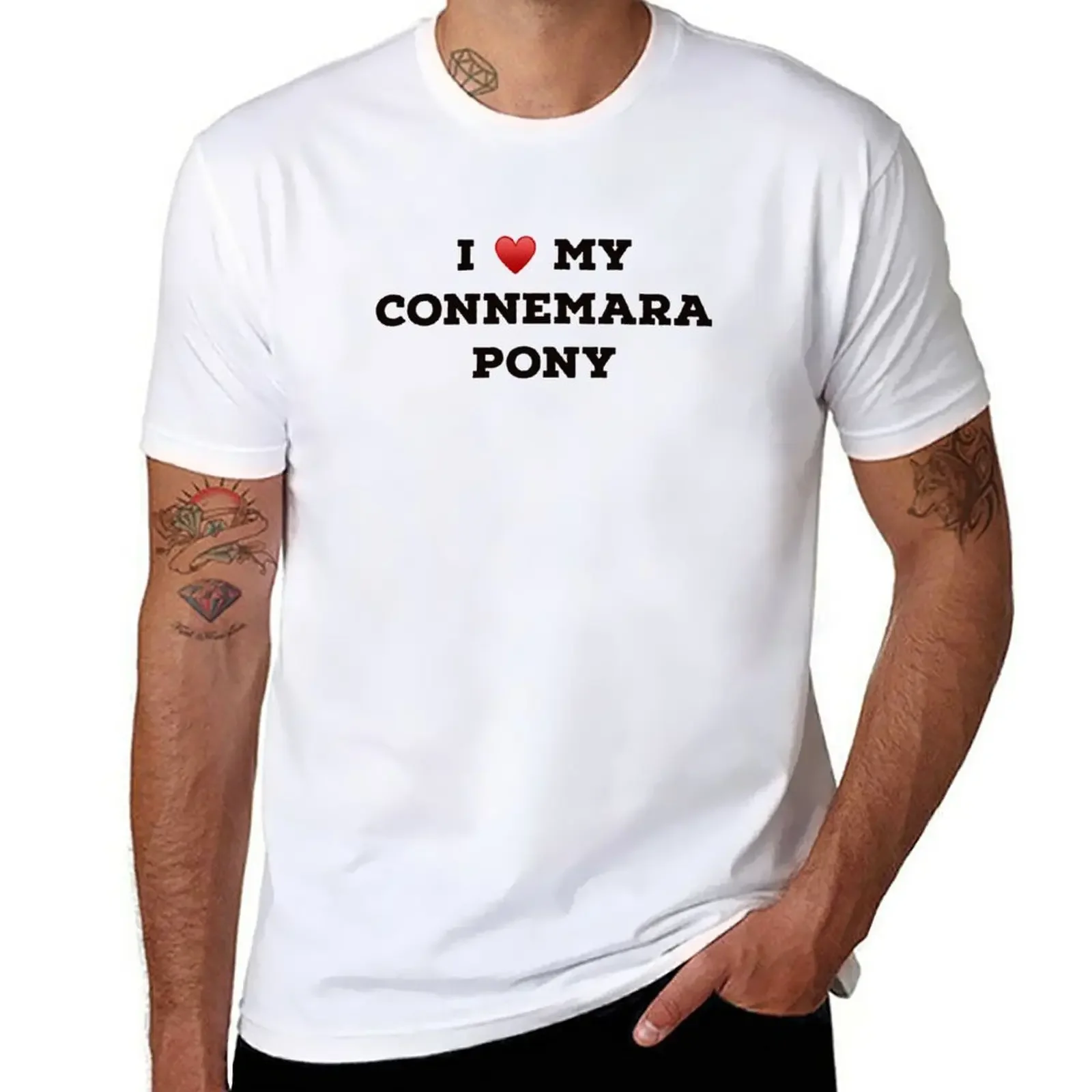 I Love My Connemara Pony T-Shirt Appassionati Di Sport Vestiti Estivi Magliette Ad Asciugatura Rapida Per Uomo