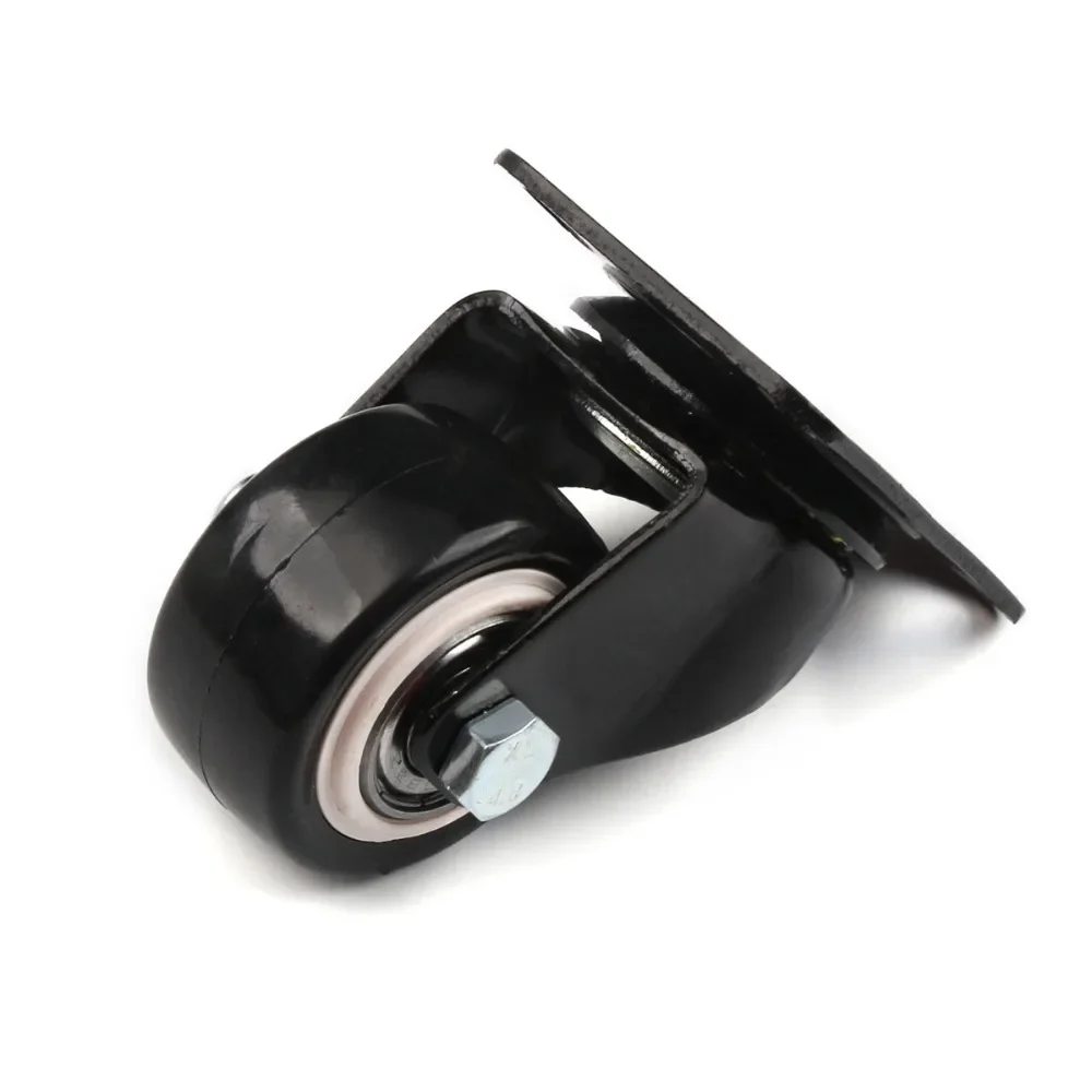 Description Picture 3 of item1/2/3pcs 40mm Black Rubber Replacement Swivel Casters Office Chair Sofa Platform Trolley Wheels Caster for Furniture Hardware