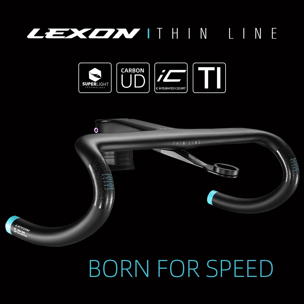 

LEXON Carbon Handlebar 28.6mm/31.8mm Ultralight THIN LINE Road Bike Handle Bar Stem T1000 Racing Bent Bar Bicycle Cycling Parts