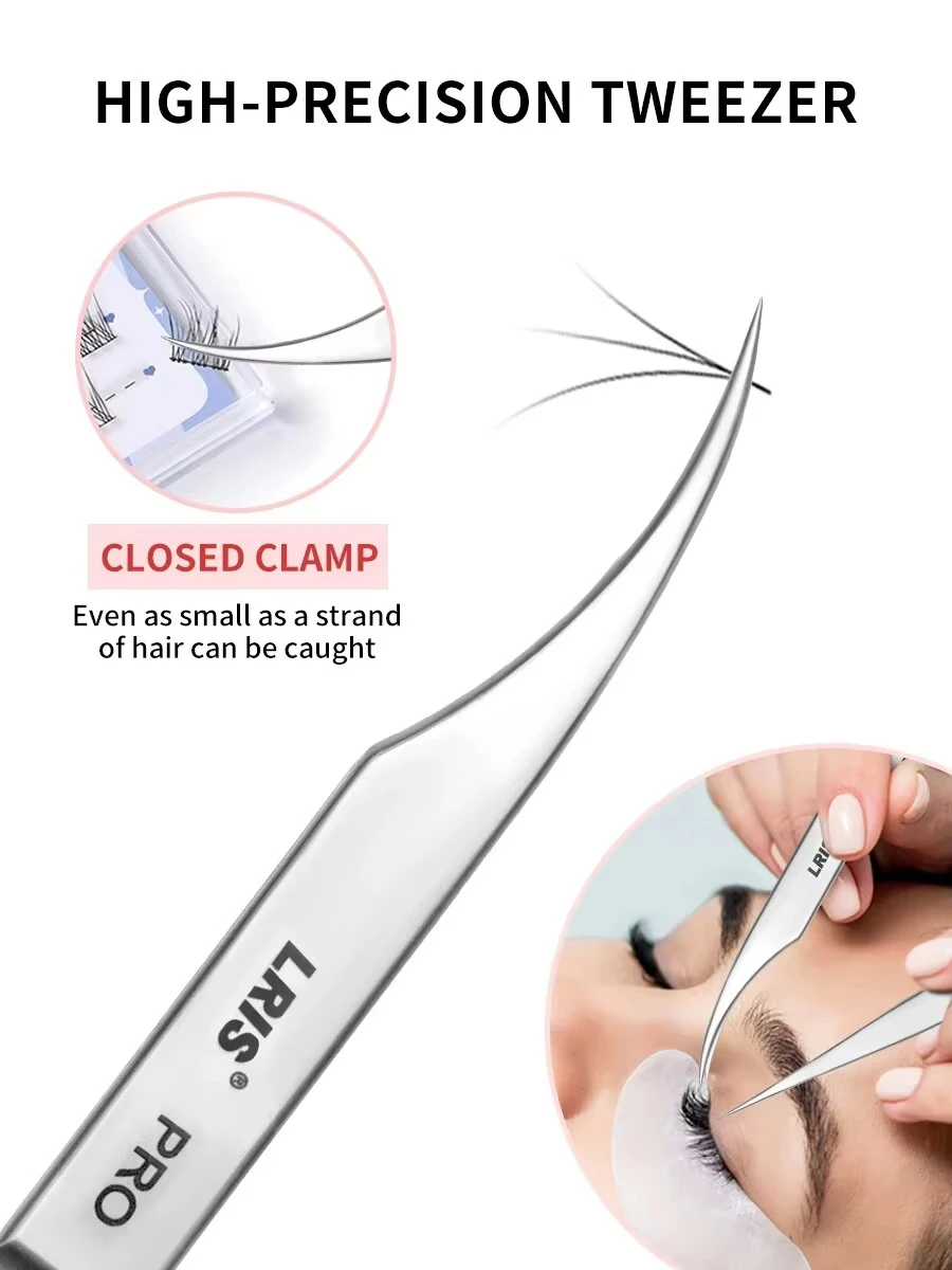 Grafting Eyelash Tweezers Beauty Eyelash ProfessionalWith High Precision Clip Kind Of Universal Eyelash Clip Dolphin Clip Flowe 4
