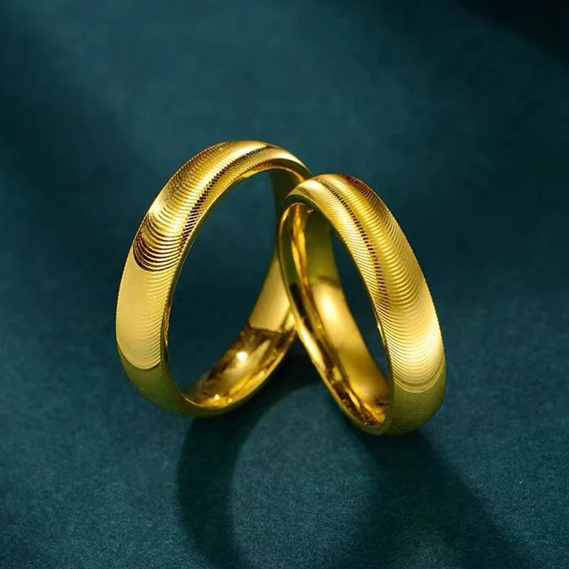 Wholesale Certifid Plated 18k Gold Ring Real Gold Jewelry
