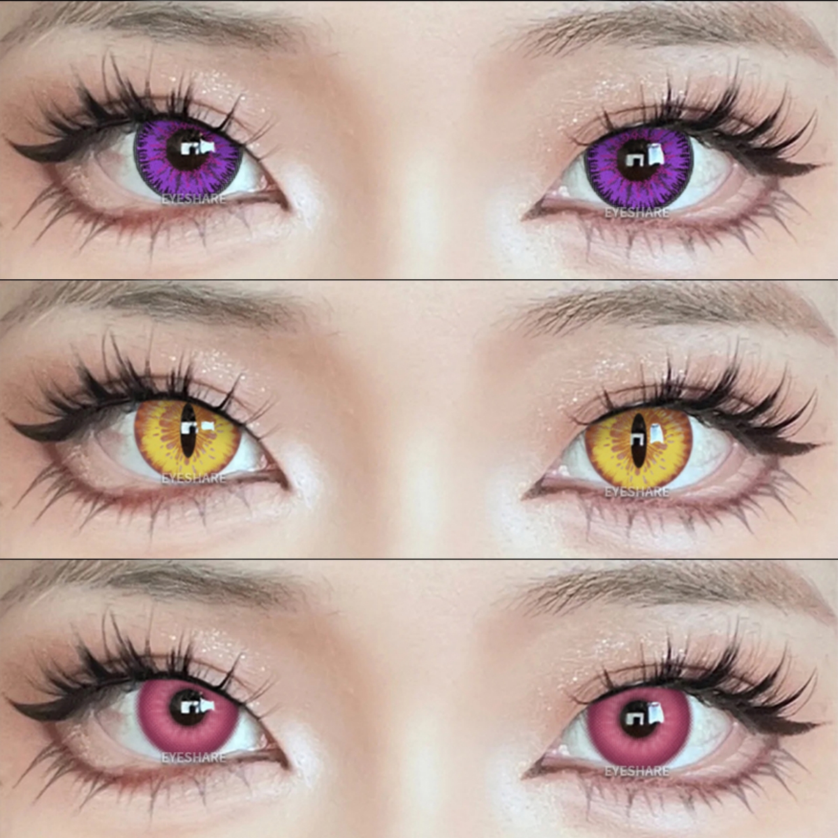 AMARA Cosplay Colored Contact Lenses Anime Eyes Lenses Gray Contact Green Eye Lenses Blue Lenses Cosplay Lenses Eye Cosmetic