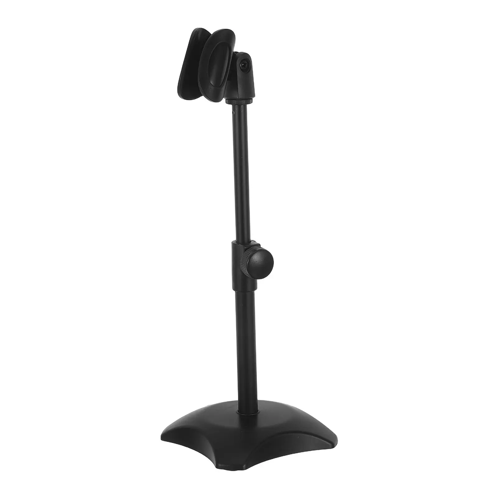 조절 가능한 데스크탑 마이크 스탠드, 금속 테이블 마이크 스탠드, 무게추가 있는 원형 베이스, 안정적인 마이크 홀더 (스트리밍, 팟캐스트, 인터뷰용)