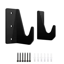 Premium Wall - Mounted Floor Jack Storage Rack - Durable Trailer Accessory Organizer (Black)