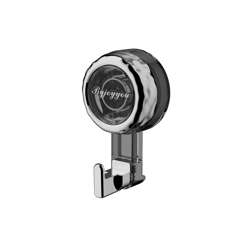 1pc Suction cup hook transparent and reusable heavy-duty vacuum suction cup hook glass Home kitchen supplies bathroom towel hook 2