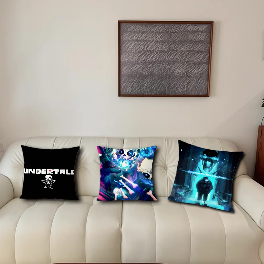 Stylish Undertale Sans Decorative Pillow Cover for Home and Living Spaces