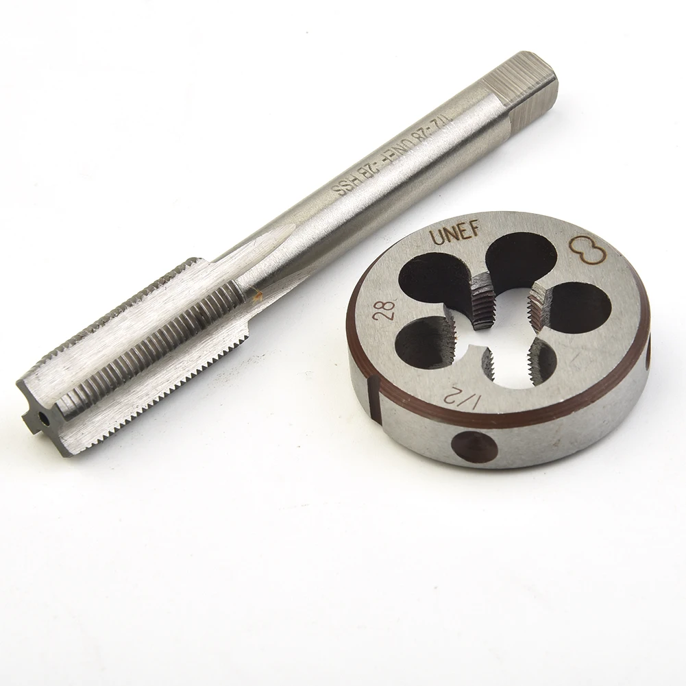1 Sätze 1/2"-28 Pistolenmithing-Gewindebohrer + Matrizensatz (1/2" x 28) für 9 mm, 223, 5,56, 22LR 1/2x28 Gewindebohrer + 1/2x28 Matrize für die rechte Hand – Detail 7
