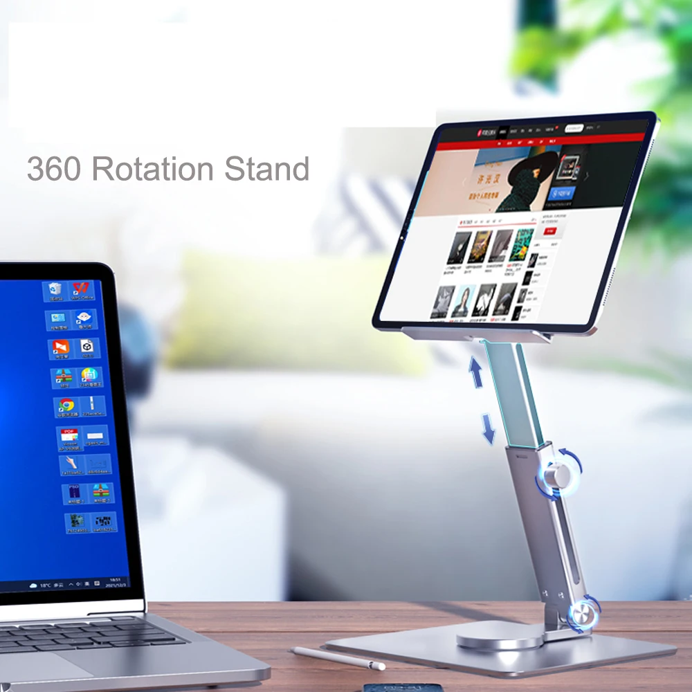Altura, Ajustável, Suporte Dobrável, Dock para Xiaomi, iPad, Tablet, Laptop