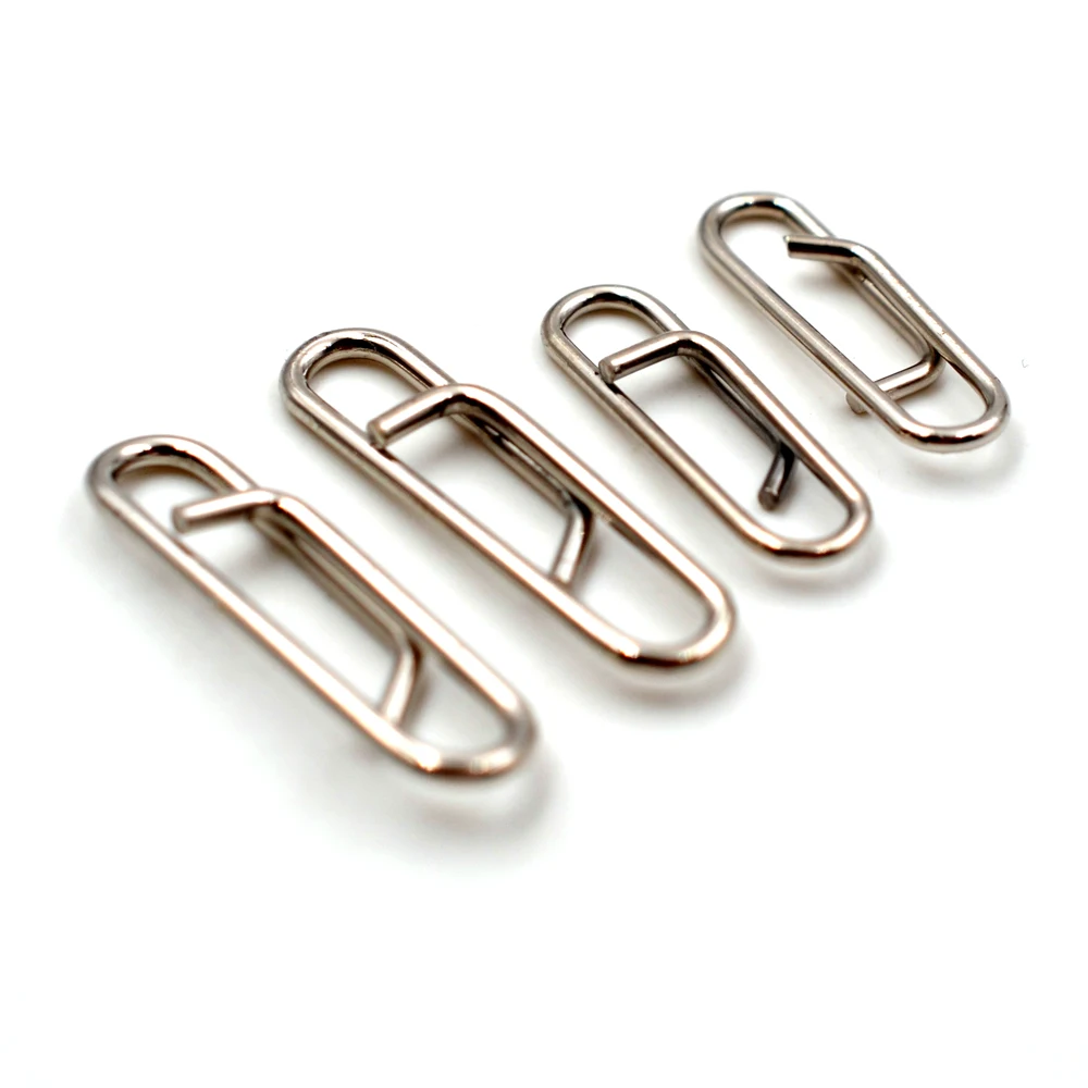 Fishing Safety Snaps Clip Interlock Line Terminal Tackle Angler's Power Clips Carp Rig Accessories 50Pcs