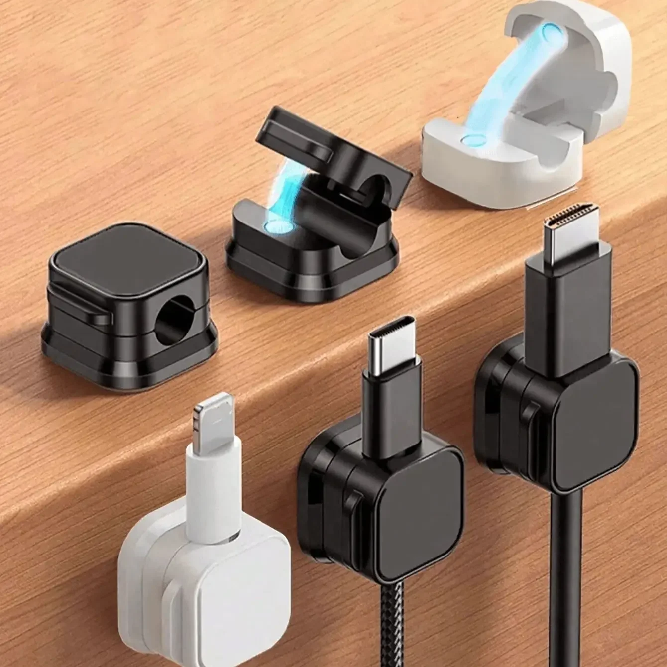 Magnetic Cable Clips Adjustable Cord Holder