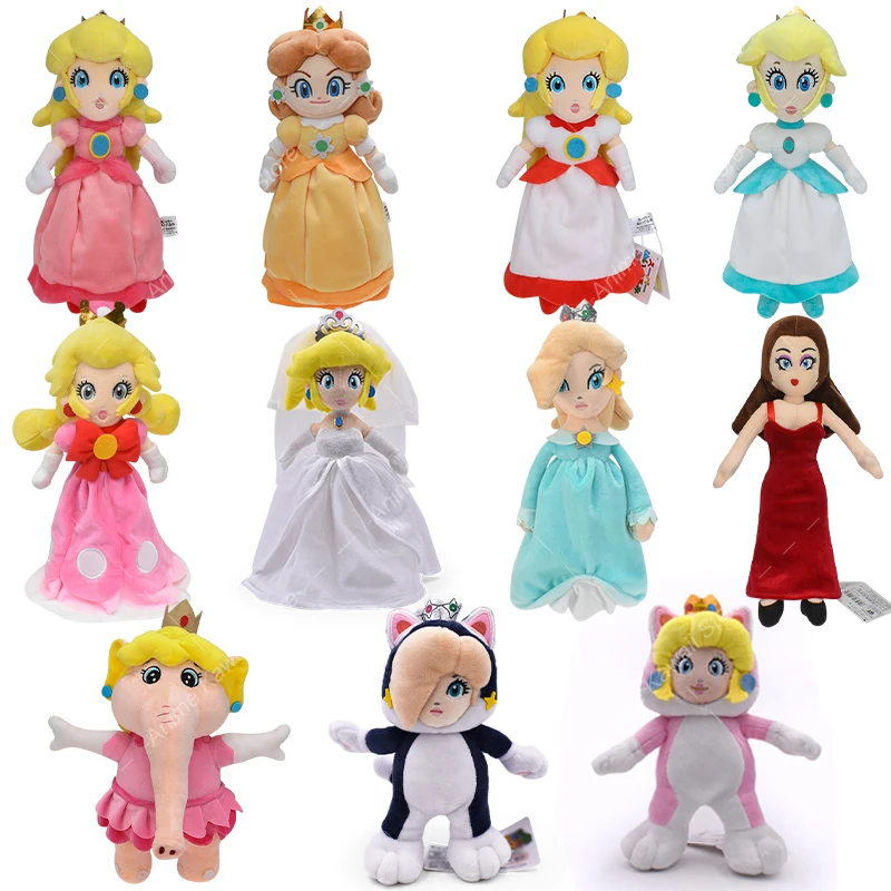 14 Style Mario Peluche Peach Daisy Rosalina Princess Princess Princess Series Peluche Kawaii Cartoon Anime Peluche Dolls Gifts